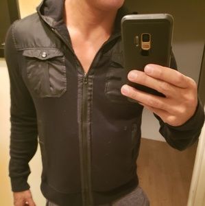 Mens stylish hoodie black